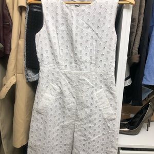 DVF white eyelet dress / Diane Von Furstenberg